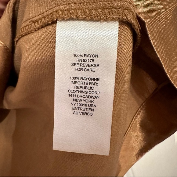 NWT Elie Tahari relaxed satin blazer jacket in walnut, size S - Picture 7 of 11